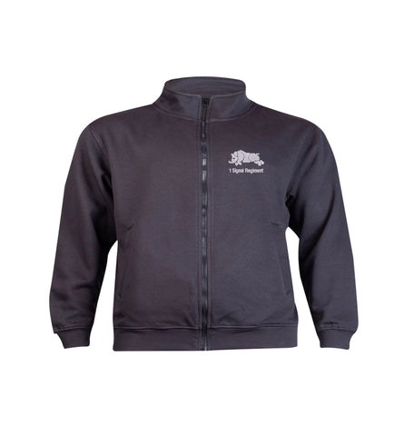 1 Signal Regiment Full Zip Sweatshirt – British Army Military Zip Sweatshirt UK