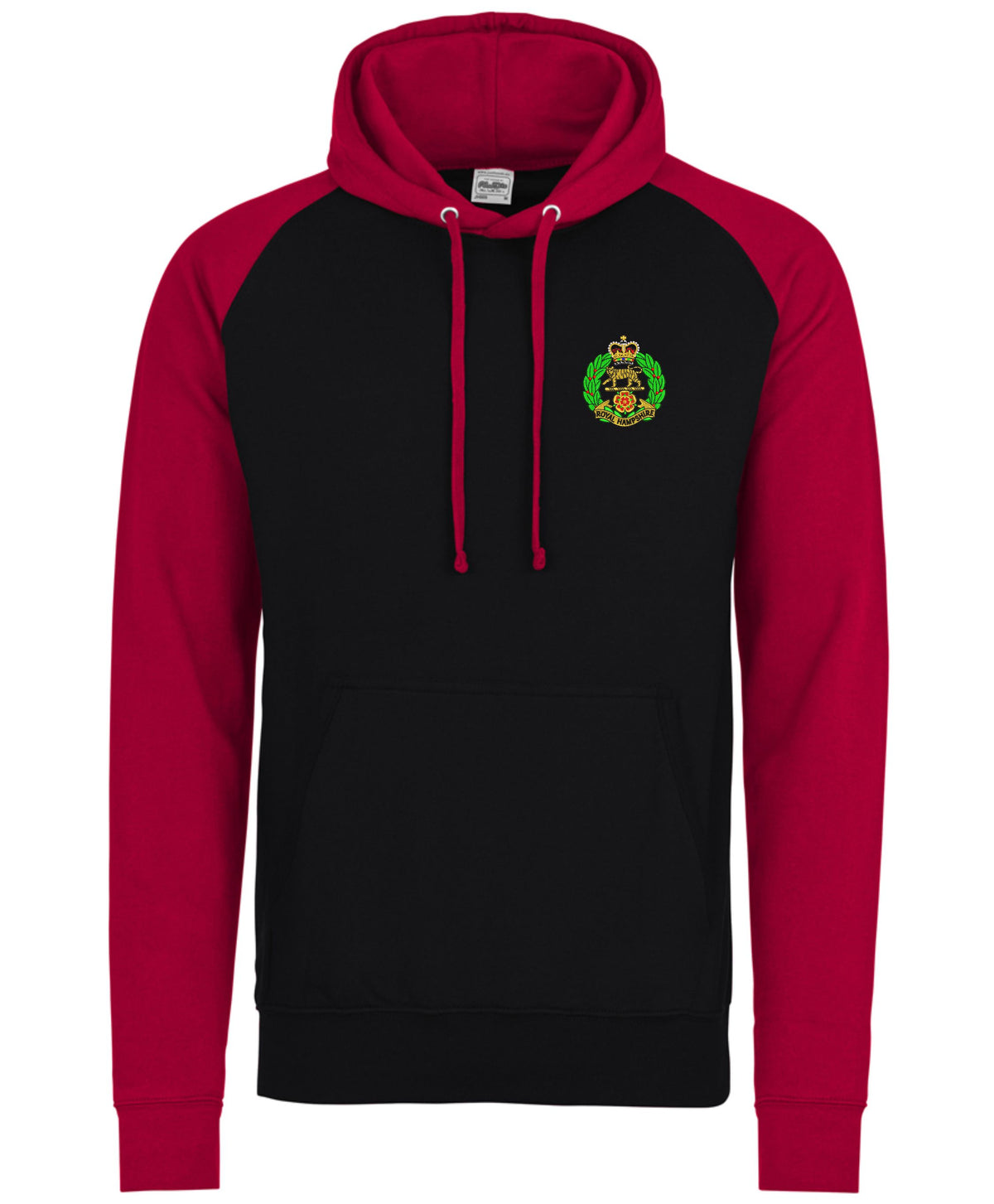 Royal Hampshire Regiment Contrast Hoodie – Embroidered Regimental Hoodie
