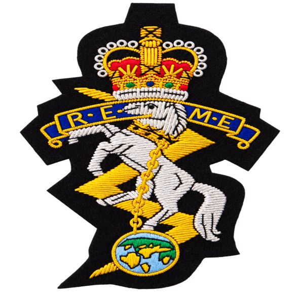 REME blazer badges
