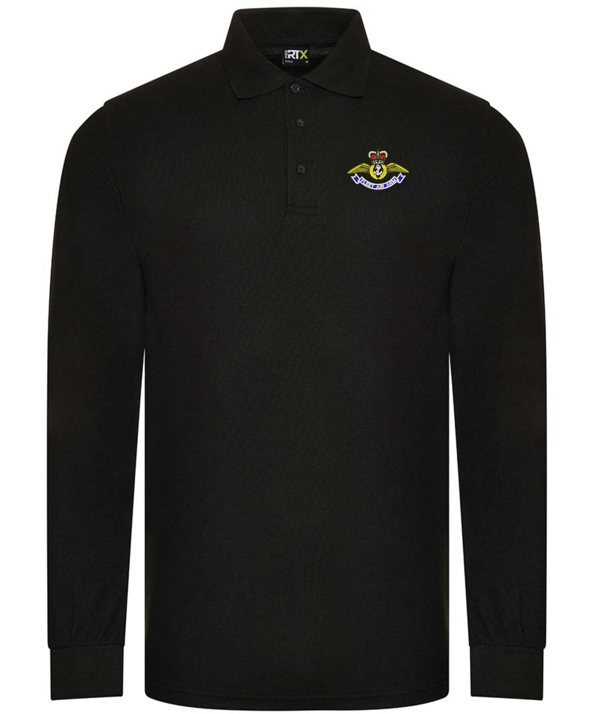 Fleet Air Arm Long Sleeve Piqué Polo Shirt – Embroidered Royal Navy Clothing