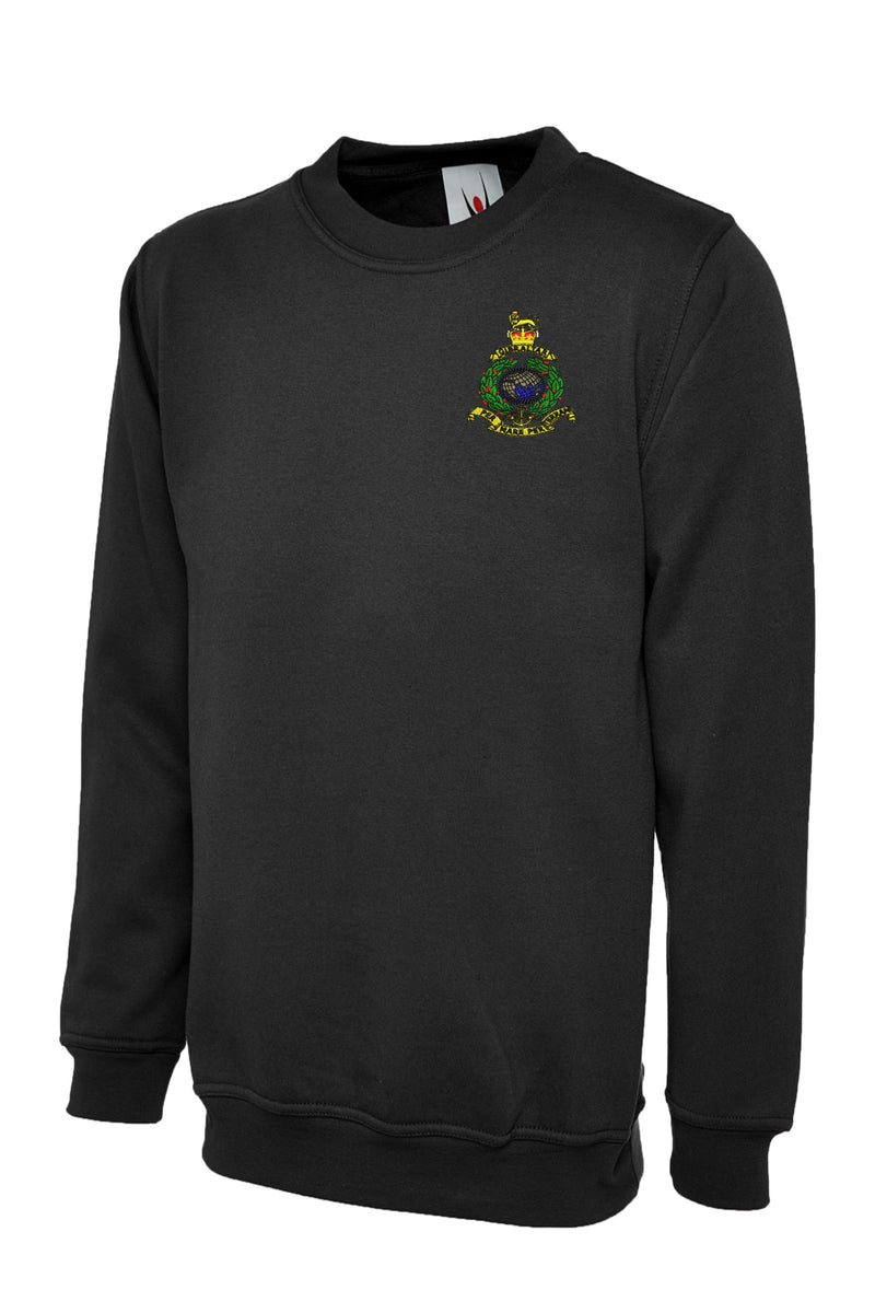 Royal Marines Globe & Laurel Sweatshirt – Embroidered Military Sweatshirts UK