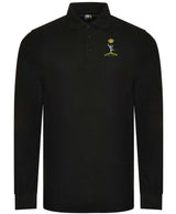 Royal Signals Long Sleeve Piqué Polo Shirt – Embroidered Royal Corps of Signals Polo