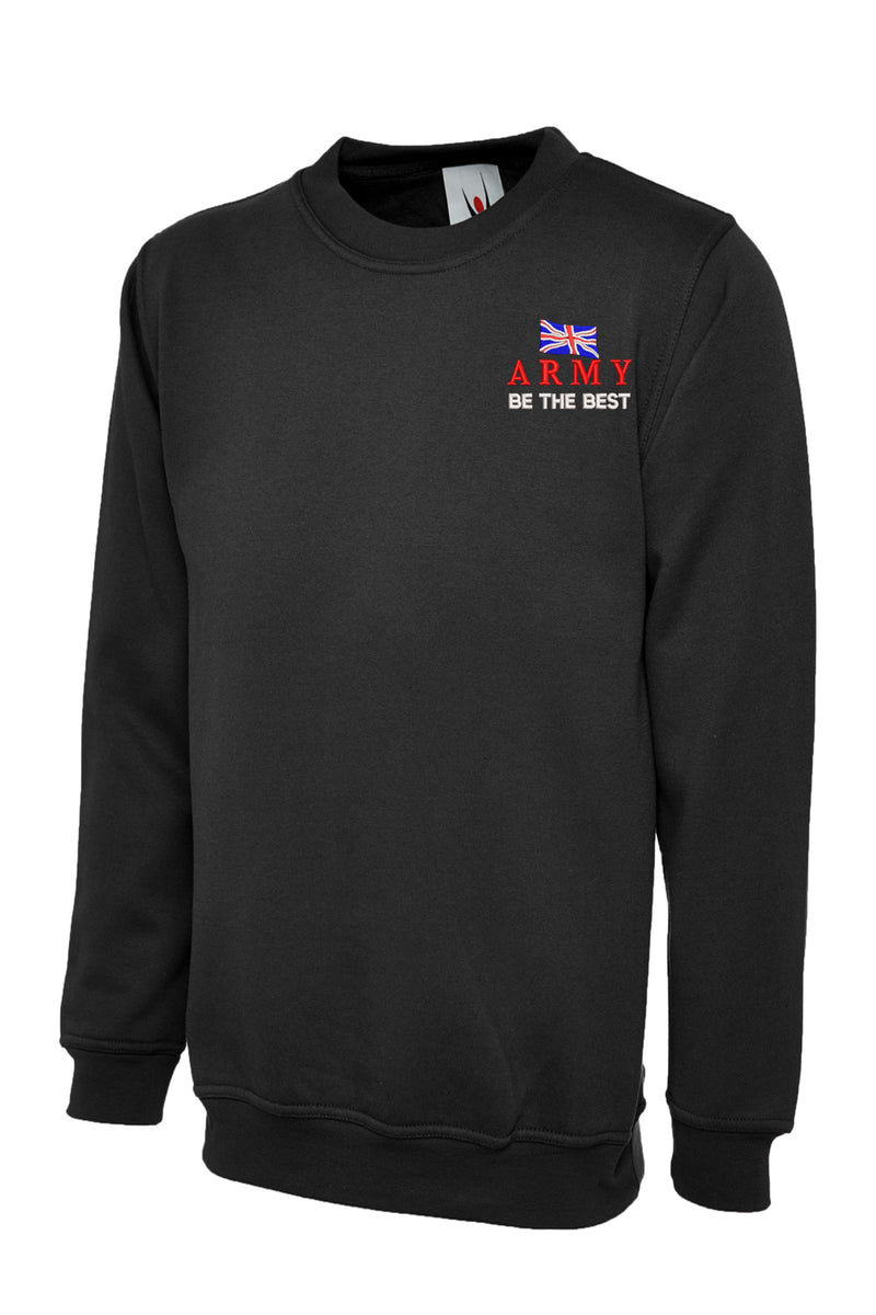 British Army “Be The Best” Sweatshirt | Embroidered Military Sweatshirts UK