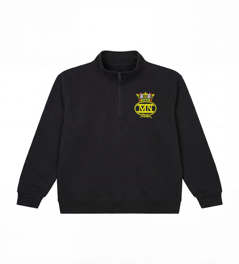 Merchant Navy 1/2 Zip Sweatshirt | Embroidered Maritime Sweatshirt UK