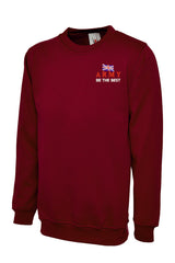 British Army “Be The Best” Sweatshirt | Embroidered Military Sweatshirts UK