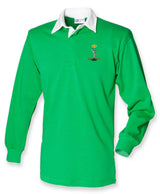 Royal Signals All Black Rugby Shirt | Embroidered Royal Corps of Signals Clothing
