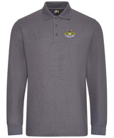 Fleet Air Arm Long Sleeve Piqué Polo Shirt – Embroidered Royal Navy Clothing