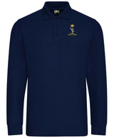 Royal Signals Long Sleeve Piqué Polo Shirt – Embroidered Royal Corps of Signals Polo
