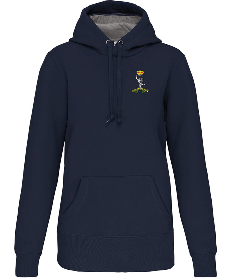 Royal Signals Kariban Heavy Contrast Hoodie – Embroidered Royal Corps of Signals Hoodie