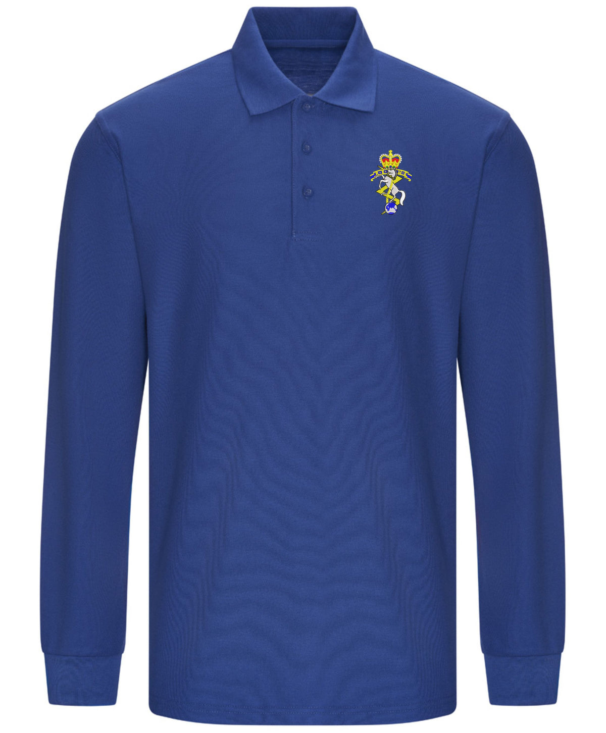 REME Long Sleeve Piqué Polo Shirt – Embroidered Royal Electrical & Mechanical Engineers