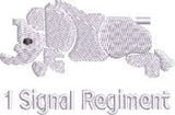 1 Signal Regiment Full Zip Sweatshirt – British Army Military Zip Sweatshirt UK