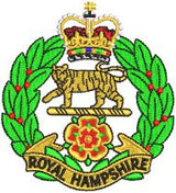Royal Hampshire Regiment Unisex Hooded Cuffed Robe – Embroidered Military Robe