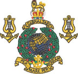 Royal Marines Band Heavy Knit Scarf – Embroidered Military Scarf | Royal Marines Band Service Clothing UK