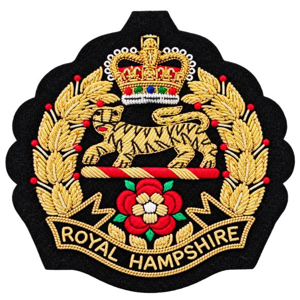 Royal Hampshire (RHQ) Bullion Wire Blazer Badge