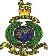 Royal Marines Globe & Laurel Unisex Hooded Cuffed Robe – Premium Embroidered Military Changing Robe