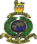 Royal Marines Globe & Laurel Heavy Knit Scarf – Premium Embroidered Military Winter Scarf