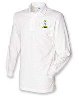 Royal Signals All Black Rugby Shirt | Embroidered Royal Corps of Signals Clothing