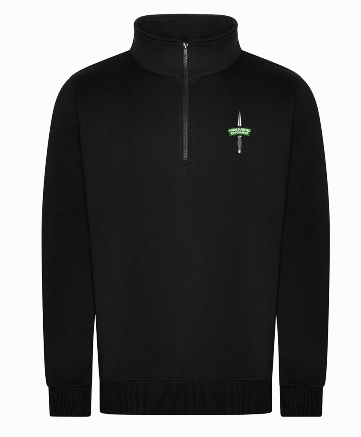 Royal Marines Dagger 1/2 Zip Sweatshirt – Premium Embroidered Military Clothing