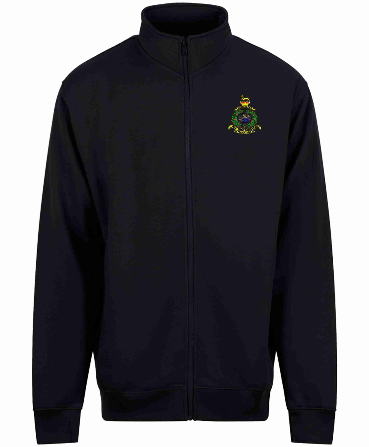 Royal Marines Globe & Laurel Full Zip Sweatshirt – Embroidered Military Clothing