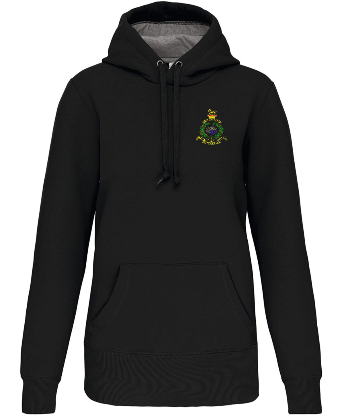 Royal Marines Globe & Laurel Kariban Heavy Contrast Hoodie – Premium Embroidered Military Clothing