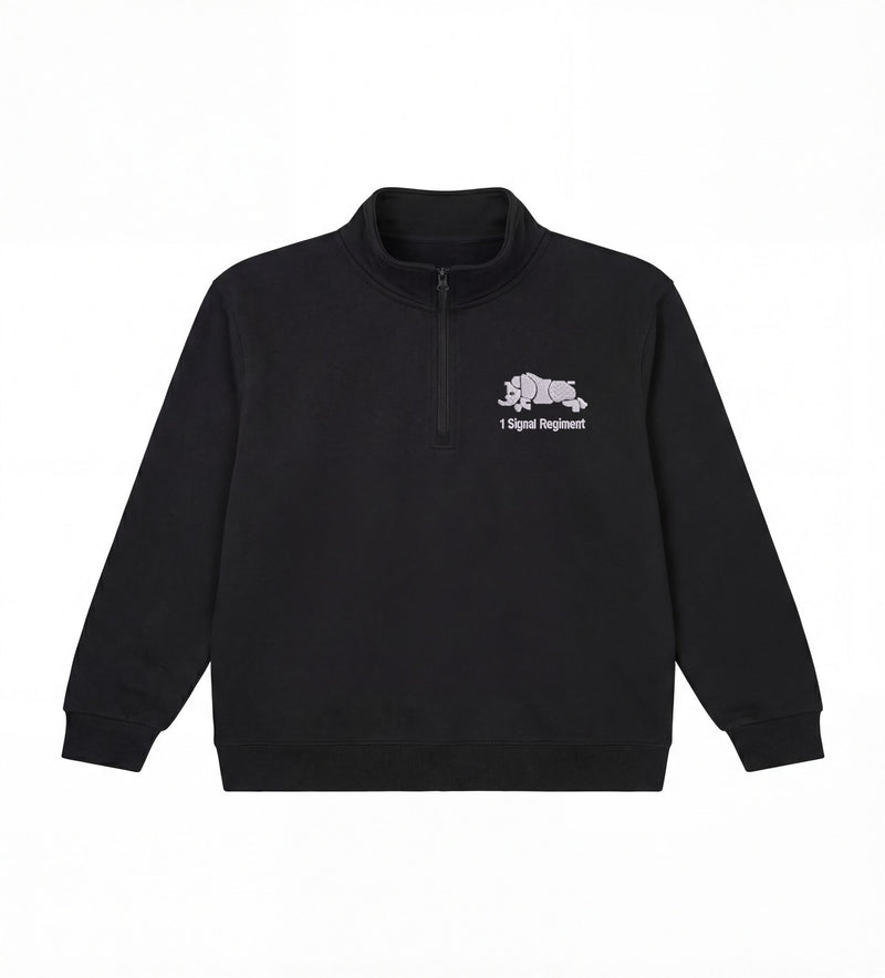 1 Signal Regiment 1/2 Zip Sweatshirt | Embroidered Military Sweatshirt UK