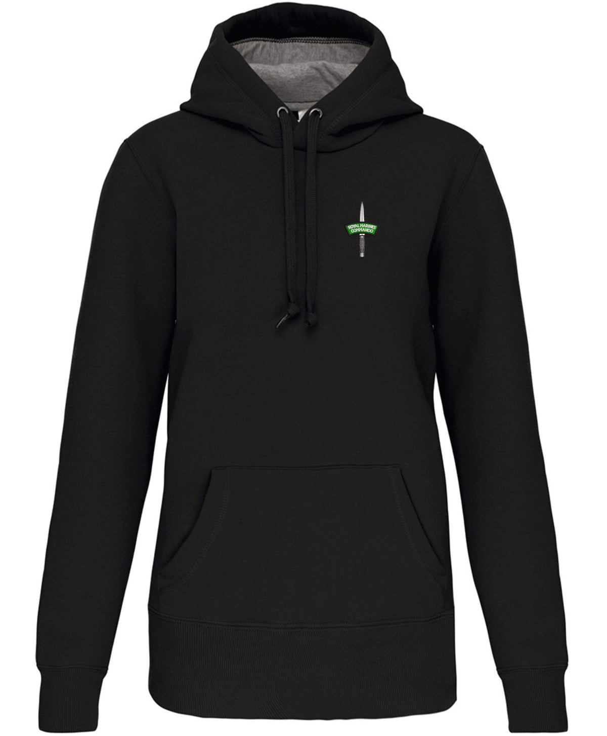 Royal Marines Dagger Kariban Heavy Contrast Hoodie – Embroidered Commando Clothing