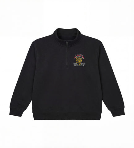 Scottish Yeomanry 1/2 Zip Sweatshirt | Embroidered Military Sweatshirt UK