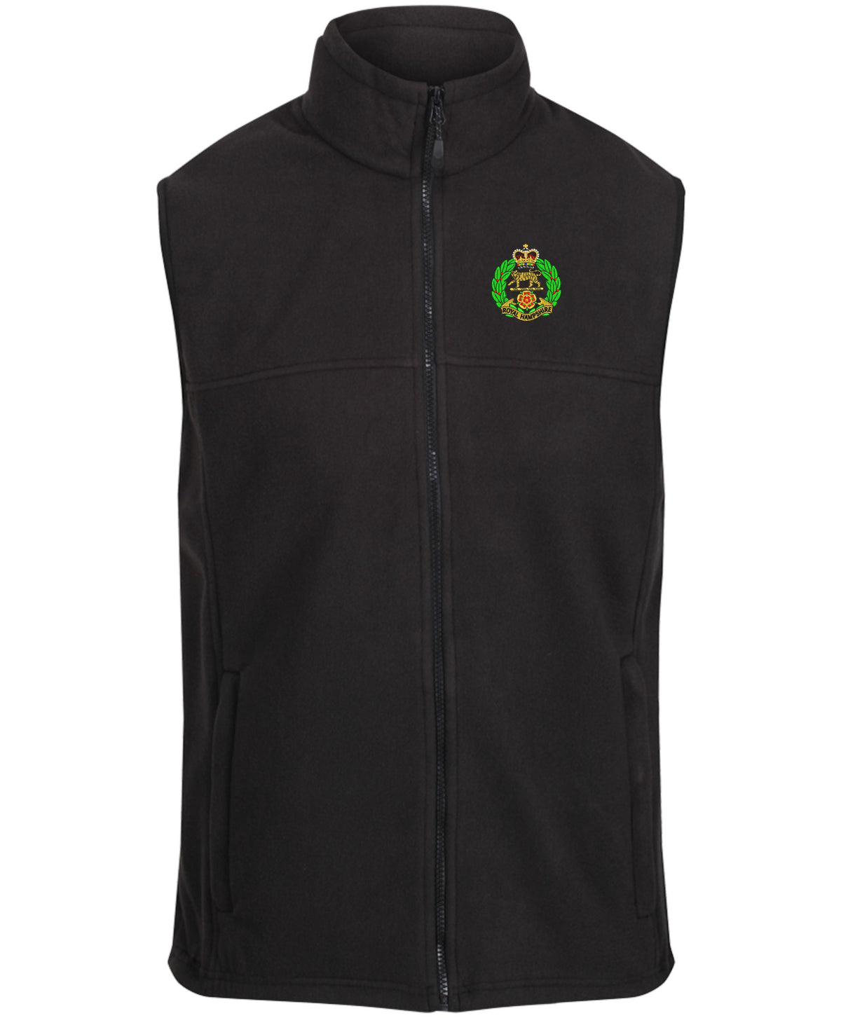 Royal Hampshire Regiment Fleece Bodywarmer – Embroidered Military Gilet