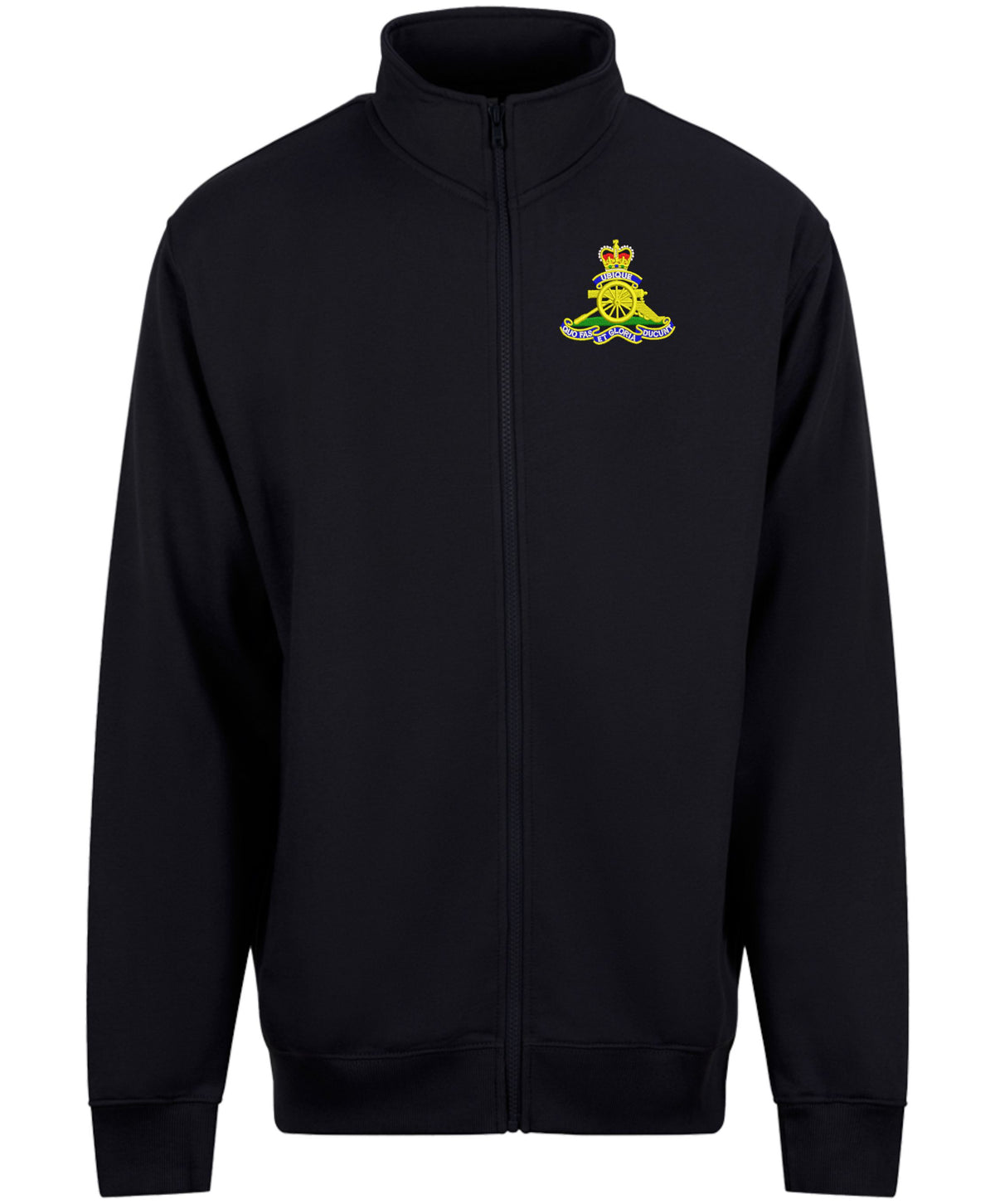 Royal Artillery Full Zip Sweatshirt – Embroidered RA Gunner Clothing