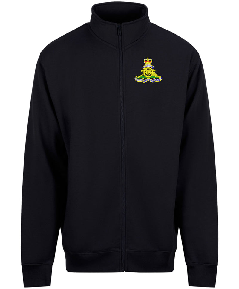 Royal Artillery Full Zip Sweatshirt – Embroidered RA Gunner Clothing