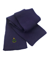 Royal Marines Globe & Laurel Heavy Knit Scarf – Premium Embroidered Military Winter Scarf