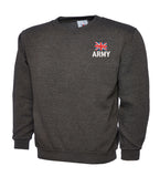 Army (New Logo) Sweatshirt | British Army Military Embroidered Crew Neck UK