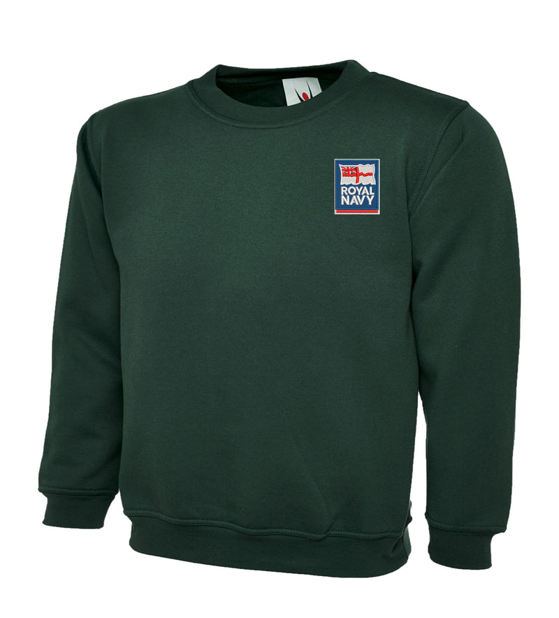 Royal Navy New Logo Sweatshirts | Military Embroidered Sweatshirts UK