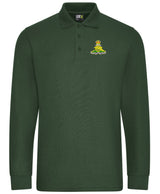 Royal Artillery Long Sleeve Piqué Polo Shirt – Embroidered RA Polo