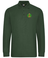 Royal Hampshire Regiment Long Sleeve Piqué Polo Shirt – Embroidered Regimental Polo