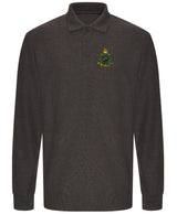 Royal Marines Globe & Laurel Long Sleeve Piqué Polo Shirt – Premium Embroidered Military Clothing