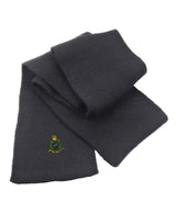 Royal Marines Globe & Laurel Heavy Knit Scarf – Premium Embroidered Military Winter Scarf