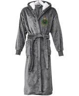 Royal Marines Globe & Laurel Unisex Hooded Cuffed Robe – Premium Embroidered Military Changing Robe