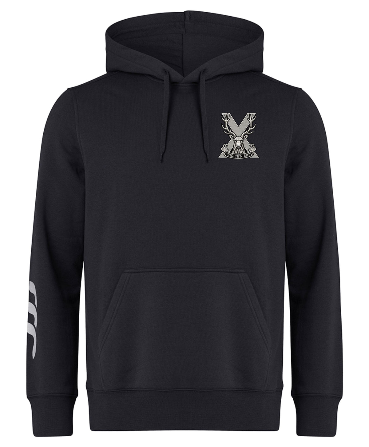 Highland Brigade Canterbury Club Hoodie – Premium Embroidered Military Regiment Hoodie