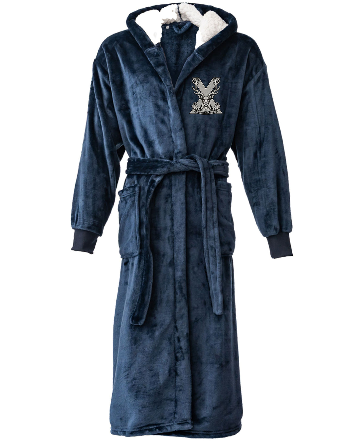 Highland Brigade Unisex Hooded Cuffed Robe – Personalised Military Changing Robe
