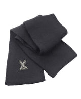 Highland Brigade Heavy Knit Scarf – Embroidered Military Regiment Winter Scarf UK