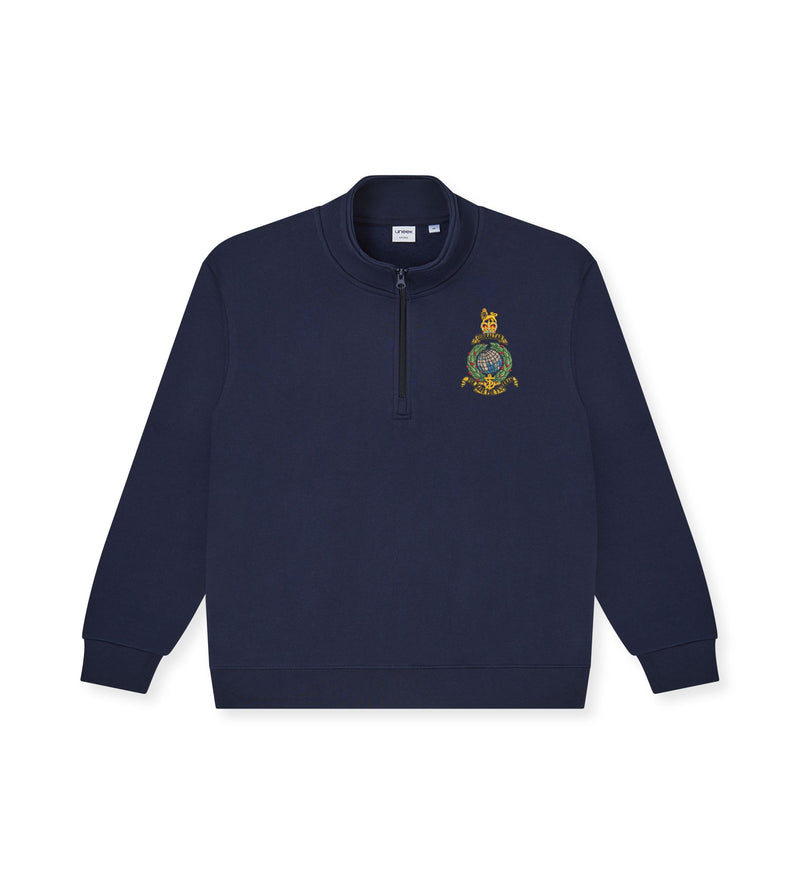 Royal Marines 1/2 Zip Sweatshirt | Globe & Laurels Clothing UK