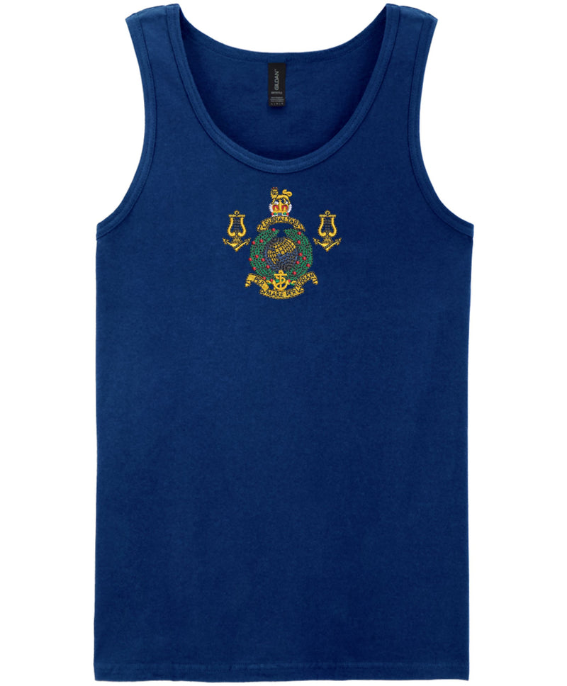 Royal Marines Band Vest – Embroidered Royal Marines Military Sleeveless Top