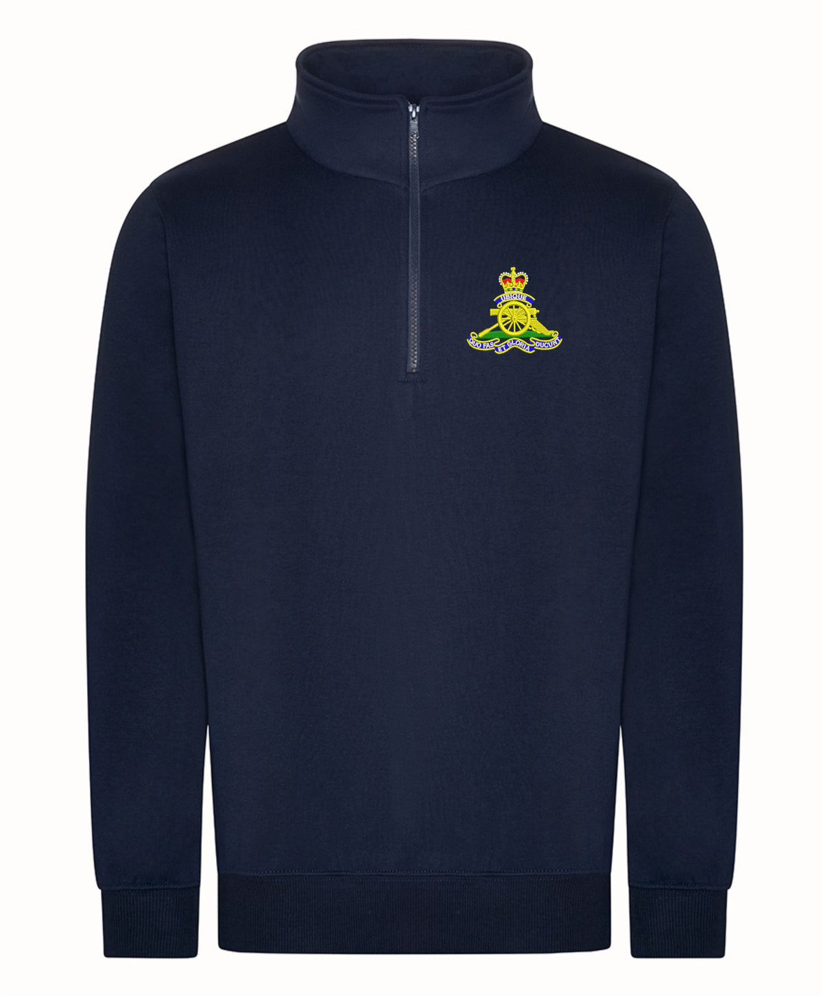 Royal Artillery 1/4 Zip Sweatshirt – Embroidered RA Quarter Zip
