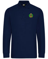 Royal Hampshire Regiment Long Sleeve Piqué Polo Shirt – Embroidered Regimental Polo