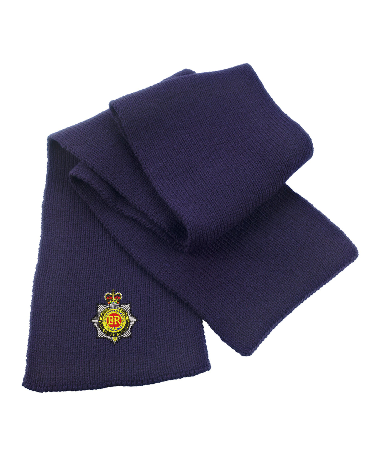 Royal Corps of Transport Heavy Knit Scarf – Embroidered RCT Military Scarf