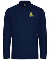 Royal Artillery Long Sleeve Piqué Polo Shirt – Embroidered RA Polo