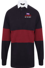 British Army “Be The Best” Panelled Rugby Shirt | Embroidered Military Rugby Top UK