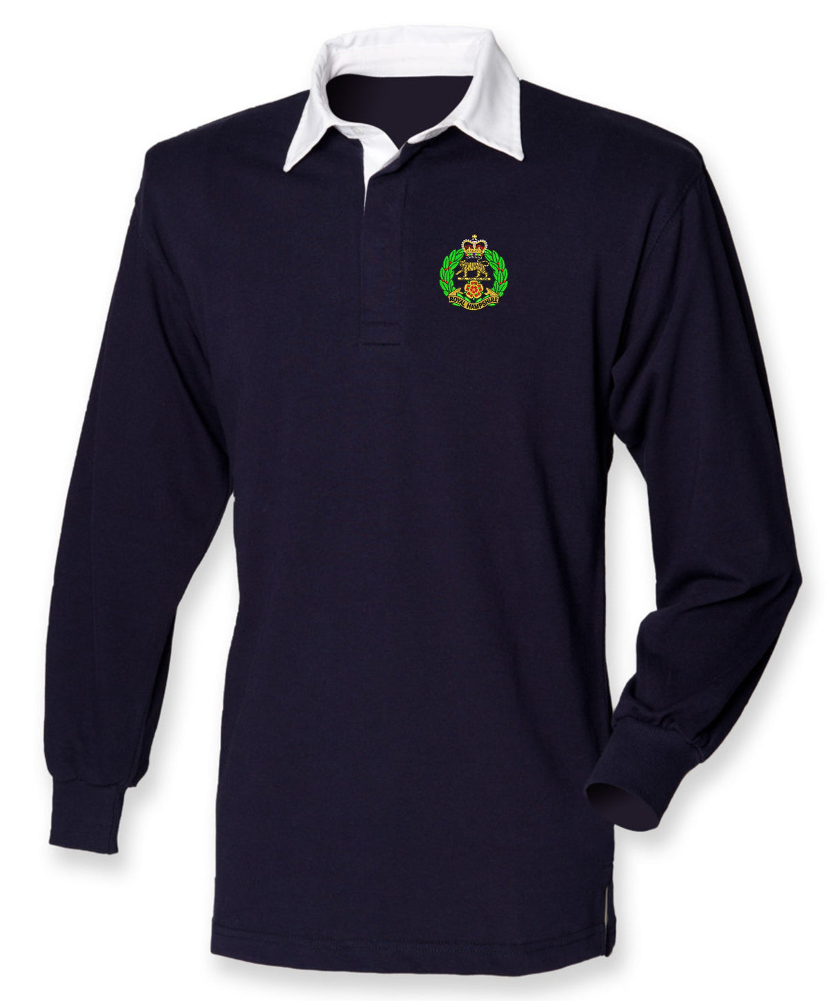 Royal Hampshire Regiment Rugby Shirt – Embroidered Military Rugby Top