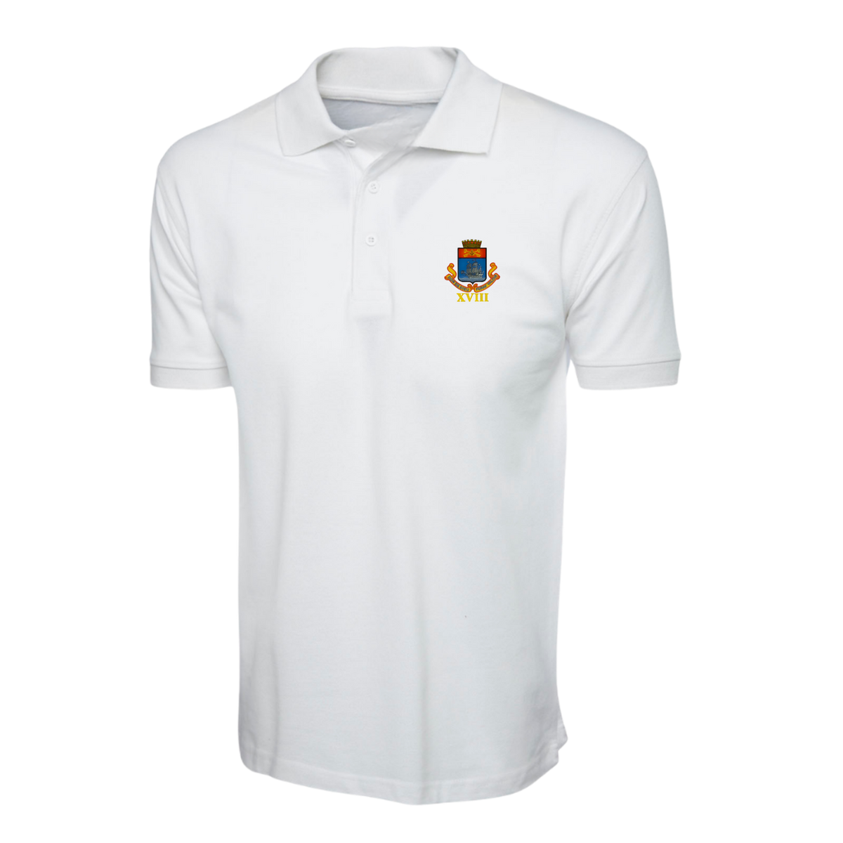 18 Battery Royal Artillery Polo Shirt - White